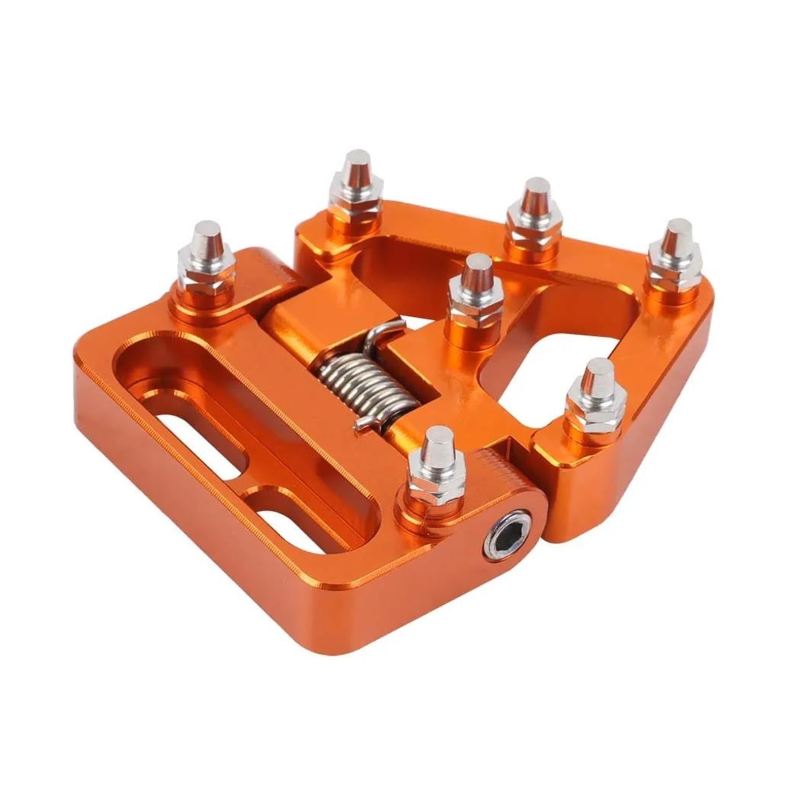 Fußbremskraftverstärker Für TC125 250 FC250 350 450 TE FE 125-501 FE 350 501S 701 Enduro Supermoto Faltbare Hinten Bremse Pedal Schritt Spitze Platte(Orange) von DACONGI