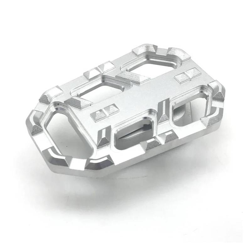 Fußbremskraftverstärker Motorrad Hinten Fuß Bremshebel Pedal Vergrößern Verlängerung Peg Pad Extender Für B&MW G310GS G310 G 310 GS 2017-2020(Silver2) von DACONGI