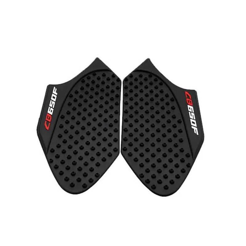 Motorrad Tank Pad Schutz Seitenaufkleber Aufkleber Gas Knie Grip Tank Traction Pad Für HON&DA CB650F CB 650 F 2014-2017(Black) von DACONGI