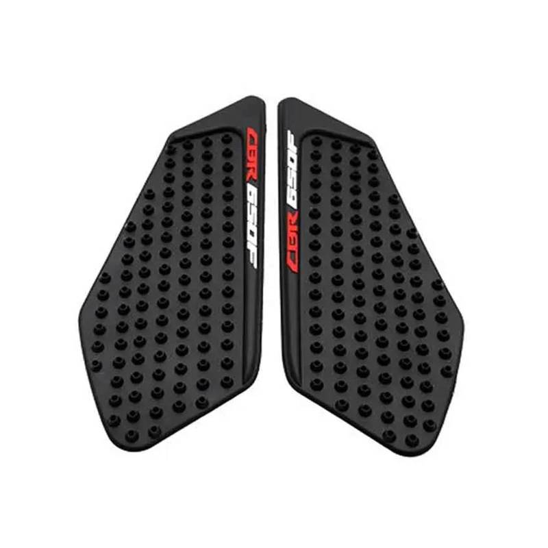 Motorrad Tank Pad Schutz Seitenaufkleber Aufkleber Gas Knie Grip Tank Traction Pad Für HON&DA CB650F CB 650 F 2014-2017(Black2) von DACONGI