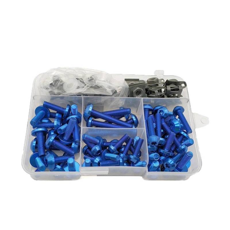 Motorrad Verkleidung Schrauben Muttern Kit Körper Fastener Clips Schraube Für B&MW F650GS F700GS F 650 700 Gs F650 F700gs F800R F800S(Blue) von DACONGI