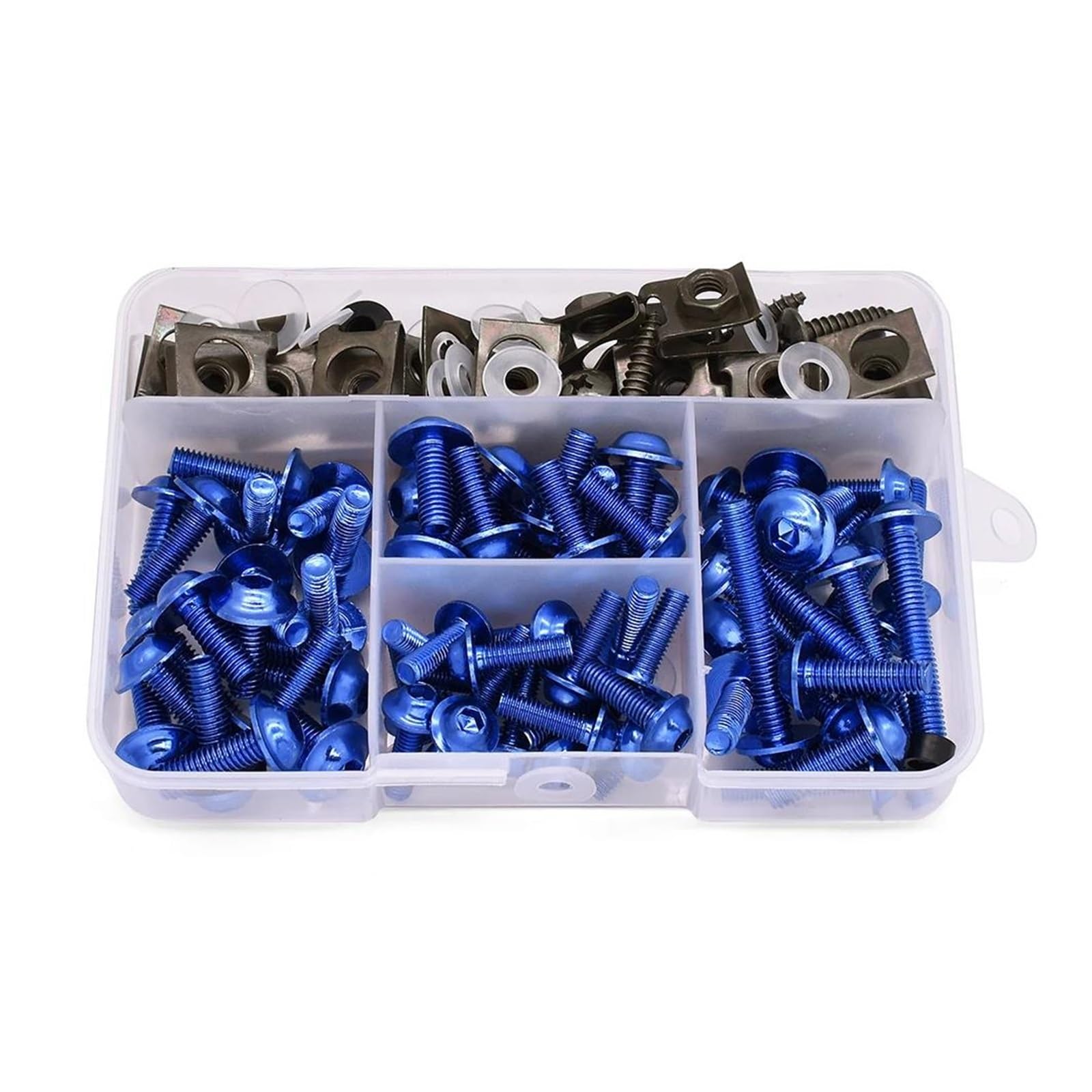 Motorrad Voll Verkleidung Schrauben Kit Schrauben Verschluss Clips Schraube Muttern Für B&MW F800ST F 800 R HP2 Enduro K1200R K1200S K 1200 R(Blue) von DACONGI