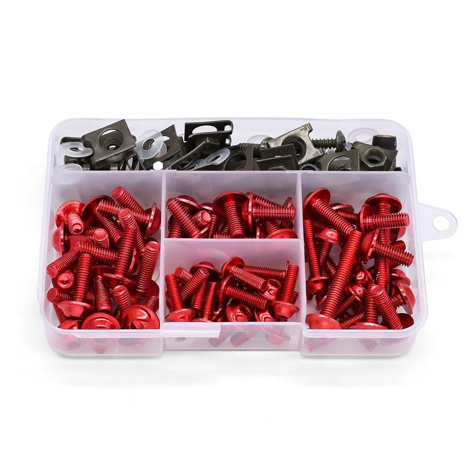 Motorrad Voll Verkleidung Schrauben Kit Schrauben Verschluss Clips Schraube Muttern Für HO&NDA CBR600 F2 F3 F4 F4i CBR 600 F3 F4i F4 F2 CR80R(Red) von DACONGI