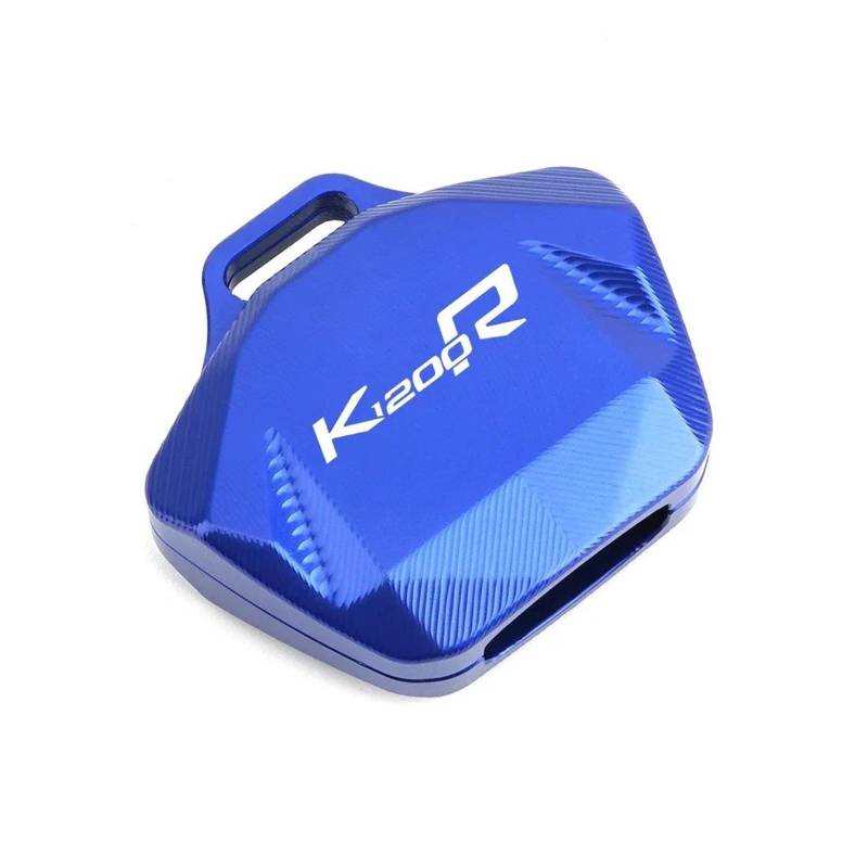 Schlüsselschutzhülle Für BM&W K1200R K 1200R K1200 R Motorrad Schlüssel Fall Abdeckung Shell Cap Schutz Schlüsselring Schlüsselanhänger(Blue) von DACONGI