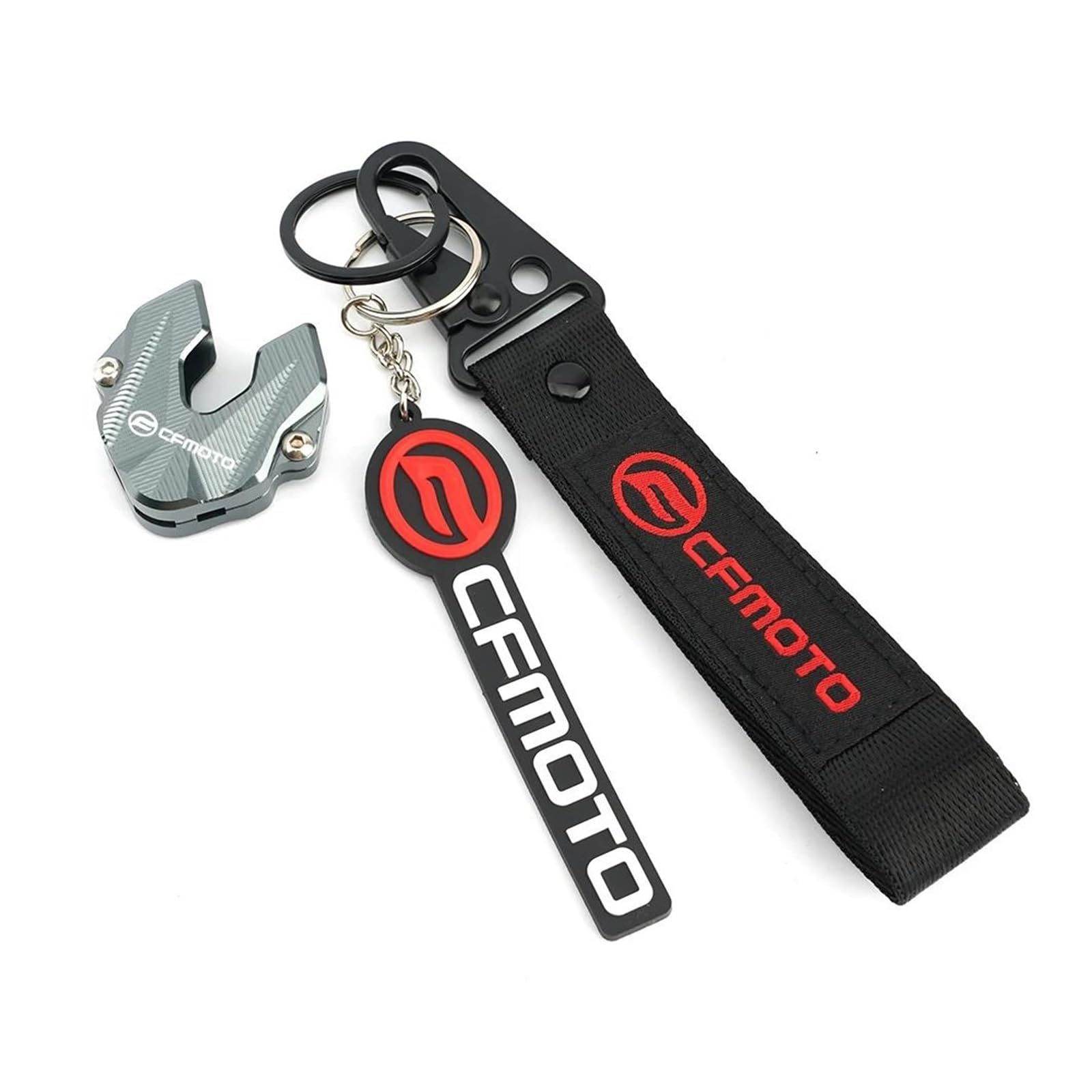 Schlüsselschutzhülle Für CFMOTO 450SS 450SR 700CLX 700CL-X 700MT 800MT 700 800 MT Motorrad Schlüssel Abdeckung Shell Cover Keychain Schlüssel Kette(Titanium3) von DACONGI