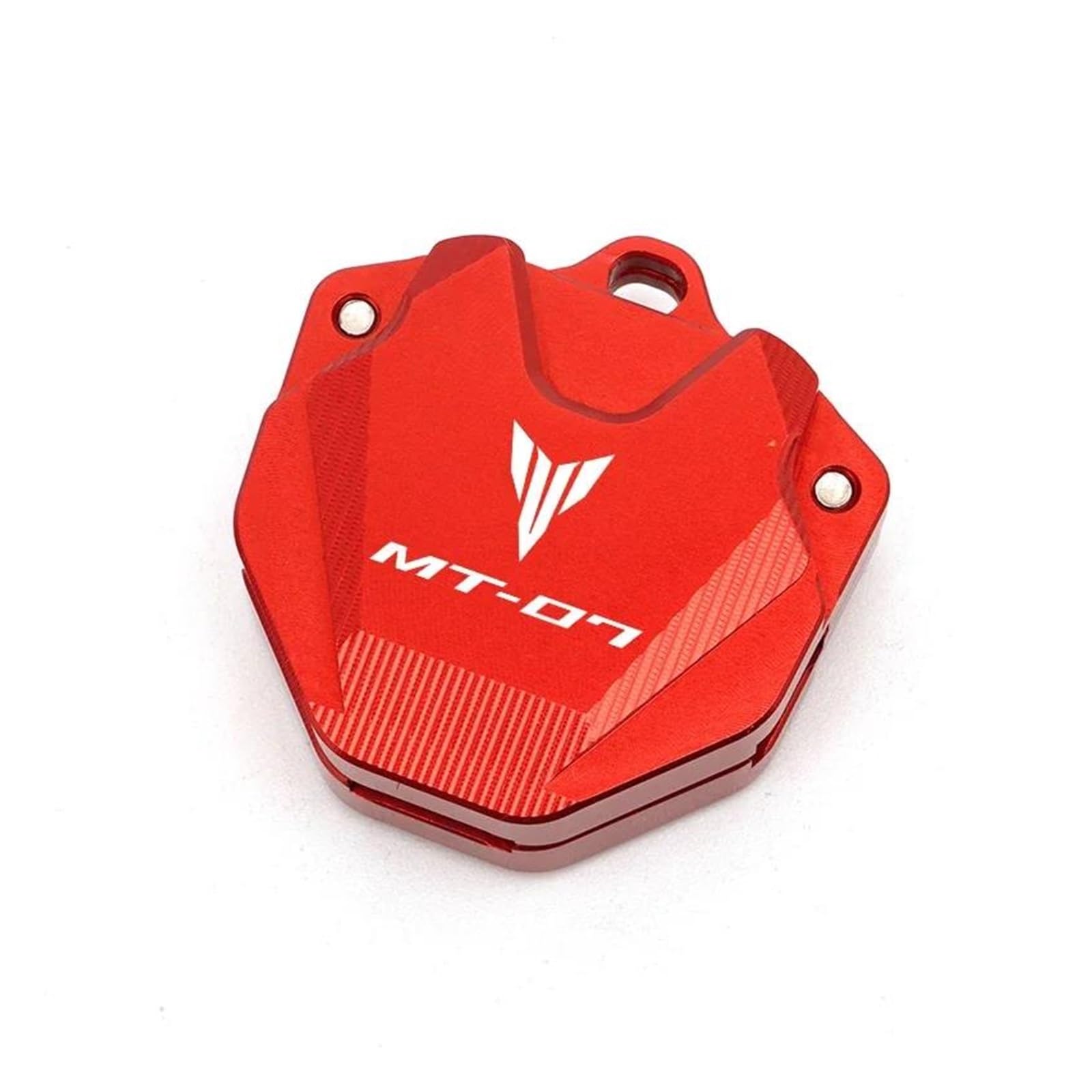 Schlüsselschutzhülle Für YAM&AHA MT07 MT-07 FZ-07 2022 2021-2024 Motorradzubehör CNC-Schlüsselabdeckung Schlüsseletui Shell & Schlüsselanhänger(Red) von DACONGI