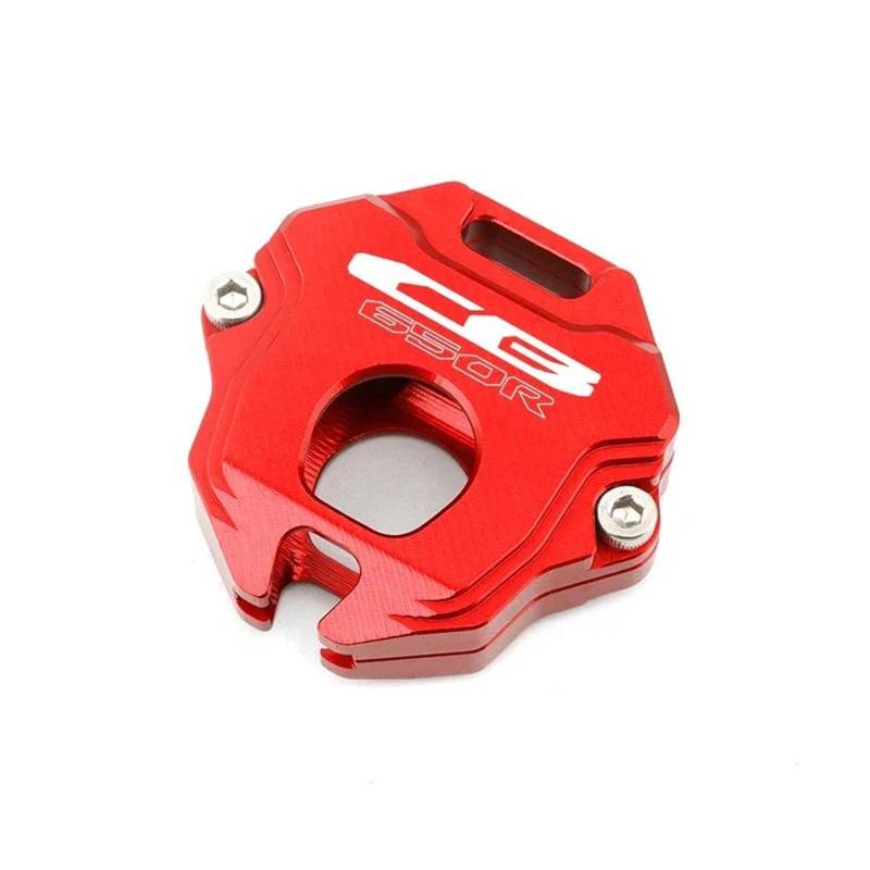 Schlüsselschutzhülle Für ho&nda CB650R CB 650R CB650 R Motorradzubehör Stickerei Schlüsselbund Schlüsselbund Schlüsselabdeckung Shell Cap(Red) von DACONGI