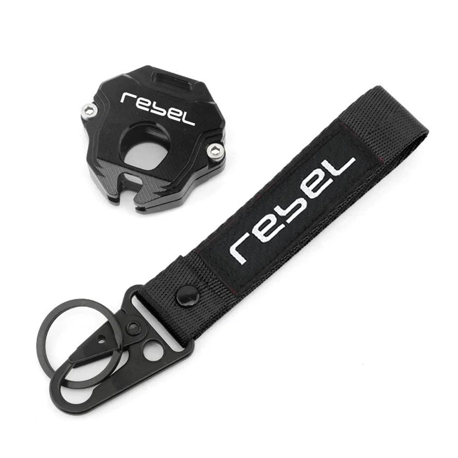 Schlüsselschutzhülle Für ho&nda Rebel CM1100 Rebel 1100 1100T DCT 2021 2022 2023 Motorrad Schlüssel Fall Abdeckung Schlüssel Shell Schlüsselring Keychain(Black2) von DACONGI