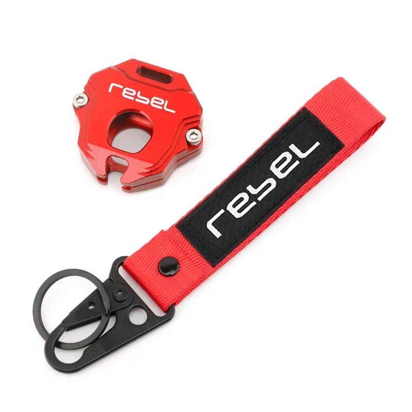 Schlüsselschutzhülle Für ho&nda Rebel CM1100 Rebel 1100 1100T DCT 2021 2022 2023 Motorrad Schlüssel Fall Abdeckung Schlüssel Shell Schlüsselring Keychain(Red2) von DACONGI