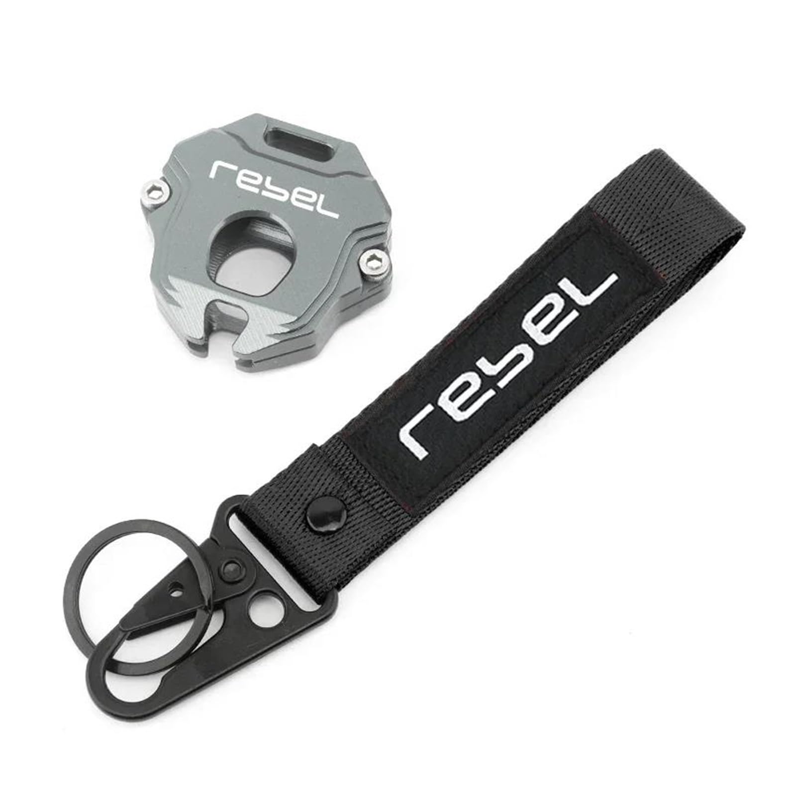 Schlüsselschutzhülle Für ho&nda Rebel CM1100 Rebel 1100 1100T DCT 2021 2022 2023 Motorrad Schlüssel Fall Abdeckung Schlüssel Shell Schlüsselring Keychain(Titanium2) von DACONGI