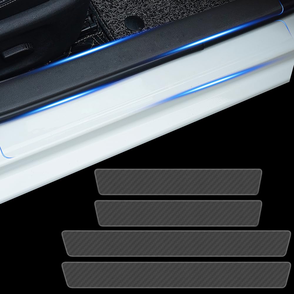 4Stück Auto Einstiegsleisten Schutz für BMW X5 4 (IV) G05 I 2018-2023,Kohlefaser Schutzfolie Autotür Zubehör Zierleisten Lackschutzfolie Auto Türschweller Schutz,Transparent von DADYM