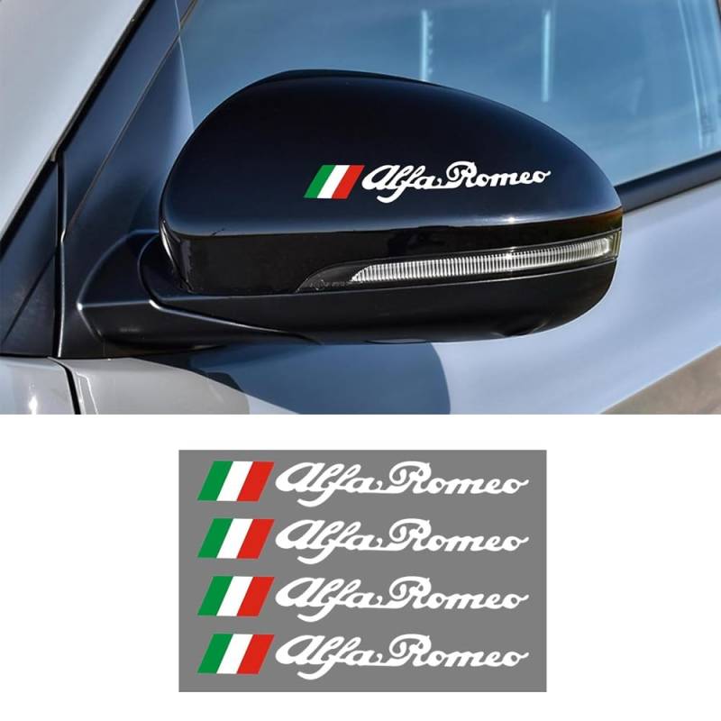 Auto Emblem Logo für Alfa Romeo 33 Stradale,Emblem Logo Aufkleber für Motorhaube Vorne und Hinten und Kofferraum Logo Abzeichen 3D Aufkleber,A von DADYM