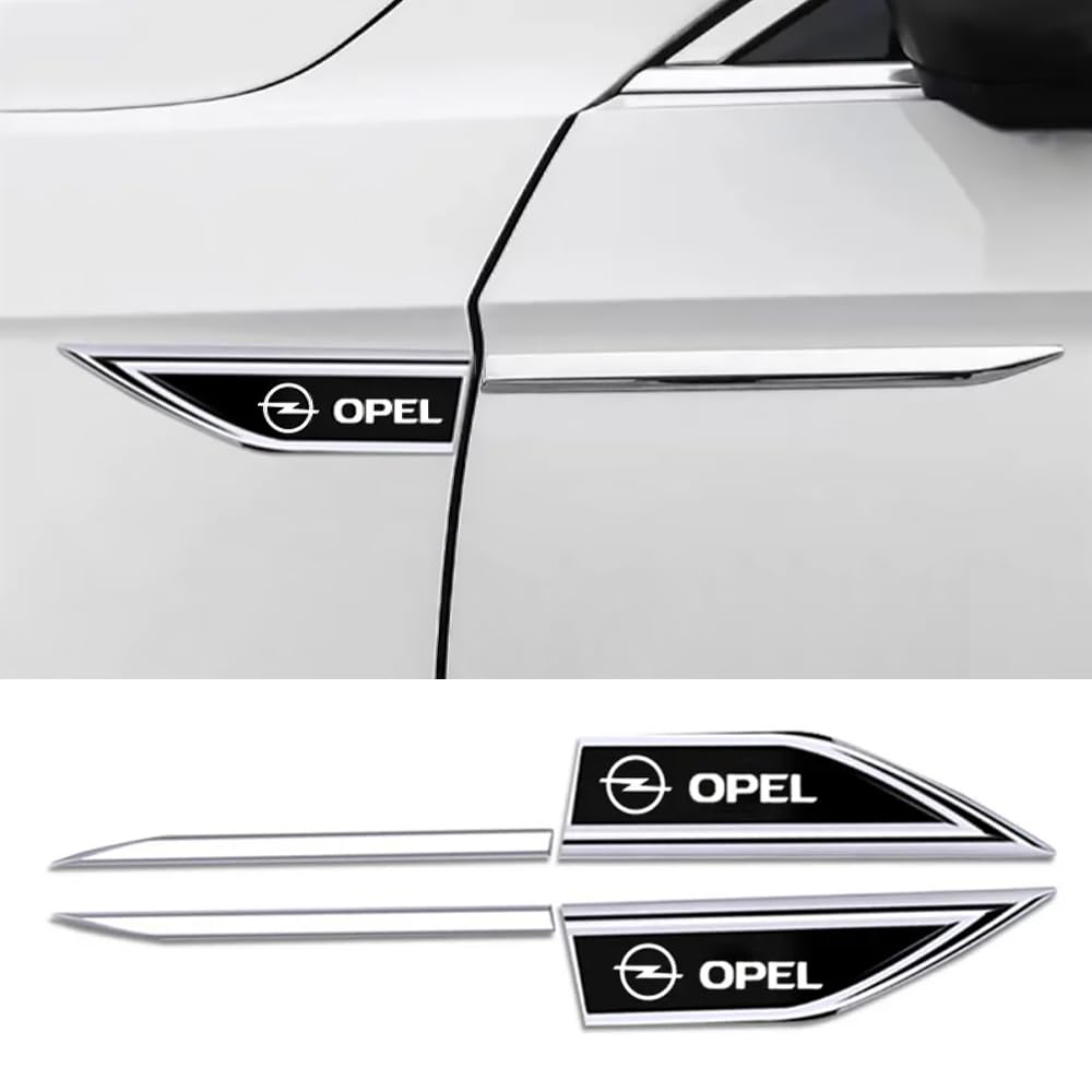 Auto Emblem Logo für Opel Astra J,Emblem Logo Aufkleber für Motorhaube Vorne und Hinten und Kofferraum Logo Abzeichen 3D Aufkleber,Black von DADYM