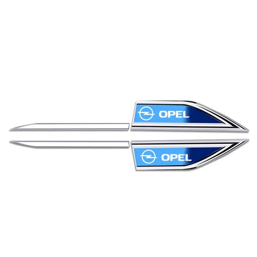 Auto Emblem Logo für Opel Astra J,Emblem Logo Aufkleber für Motorhaube Vorne und Hinten und Kofferraum Logo Abzeichen 3D Aufkleber,Blue von DADYM