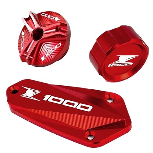 Bremsflüssigkeitsbehälter Abdeckkappe Pro Motorrad Für Kaw&asaki Z1000 /R 2011-2019 2020 2021 2022 Motorrad Zubehör Vorne Hinten Brems Flüssigkeit Reservoir Abdeckung & Öl Einfülldeckel von DAGMARA