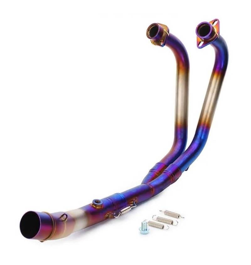 Motorrad Auspuffschalldämpfer Für Yam&aha MT03 MT-03 R25 R3 2014-2021 Motorradauspuff Link Mid Pipe Auspuff Voller Motorradauspuff von DAGMARA