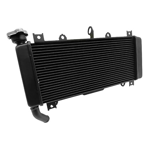 Motorrad Kühlergrill Schutz Motorrad Aluminium Motor Kühler Kühlmittel Kühler Kühlung Passend Für Kaw&asaki Z650 Ninja650 ER650 ABS 2017 ‑ 2023 Wasser Tank System von DAGMARA