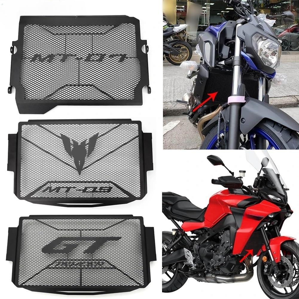 Motorrad Kühlergrill Schutz Motorrad Kühlergrill Schutz Abdeckung Schutz Wasser Tank Schutz Für Yam&aha MT07 MT-07 MT09 Tracer 900GT Tracer 9 GT 2021-2023 von DAGMARA