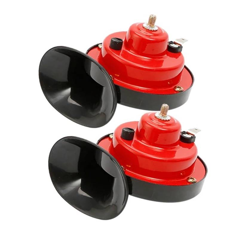 Motorradhupe laut 2 Stücke 12V Air Horn Für Auto Air Horn Marine Boot Laut Horn Kit Boot Motorrad Dual-ton Auto Horn Lautes Signal von DAGMARA