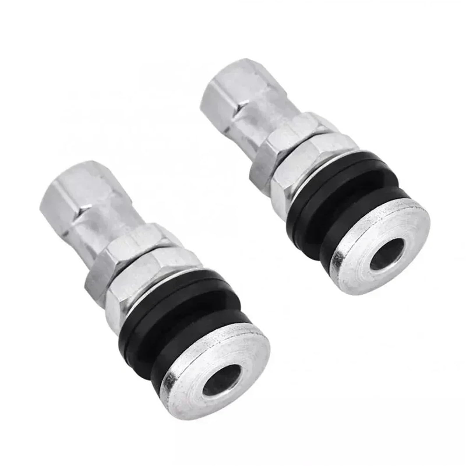 DAINUN [Replacement] 2 stücke Auto Reifen Ventil Kurze Vorbauten Reifen Metall Tubeless Clamp Auto Reifen Ventil Vorbauten Staub Kappe Ersatz Zubehör von DAINUN