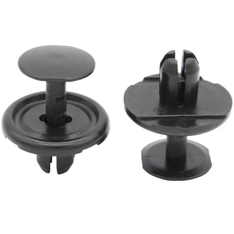 DAINUN [Replacement] 90467-07214 100 Stück Nylon-Clip, Autozubehör, 20 mm x 9 mm, schwarzes Nylon for Kotflügel-Auskleidungshalter, passt in 7 mm Loch von DAINUN