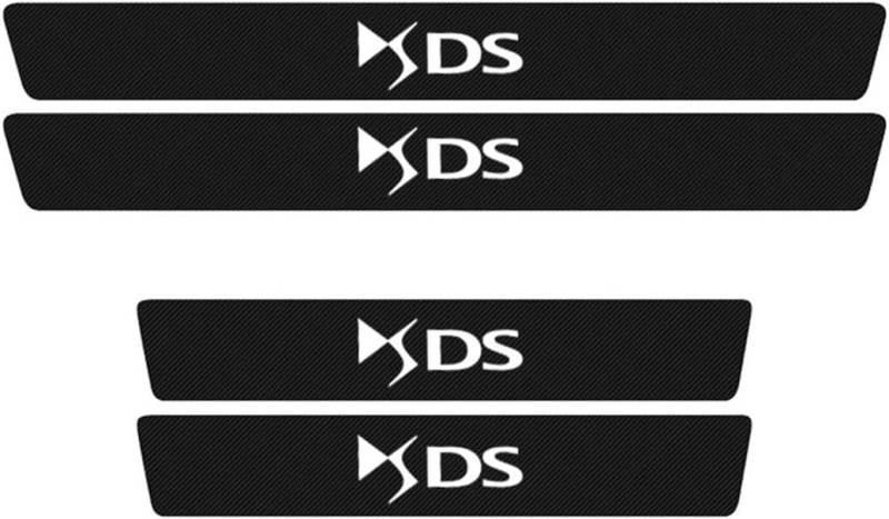 4 Stück Auto Einstiegsleisten Schutz,für Citr-oen Cactus C8 C6 C5 C4L C4 C3 C2 C1 DS DS3 DS5 DS7 DS9, Heckstoßstange Carbon Schutzfolie, Einstiegsleisten Kratzschutz von DAMALILI