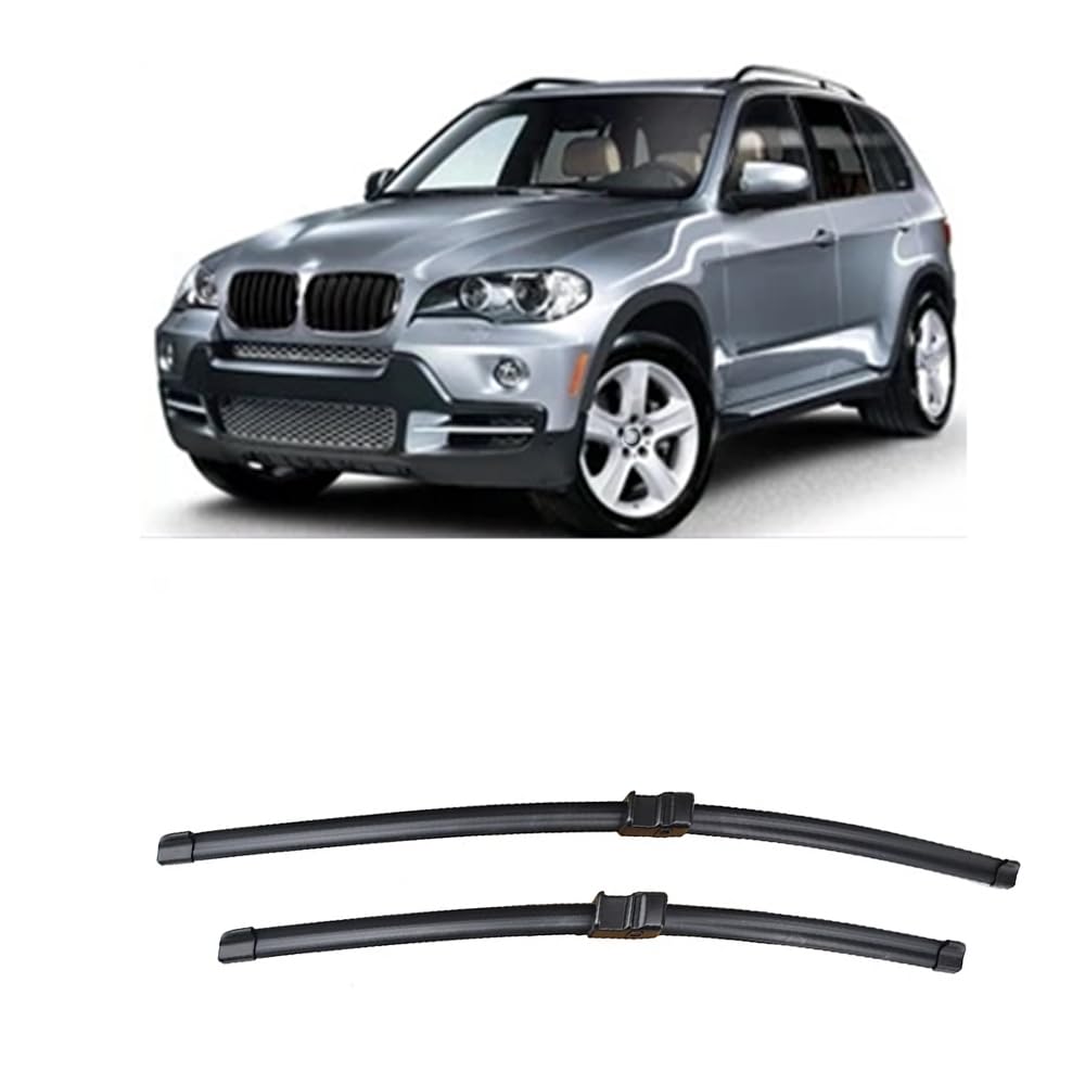 24"+20" Auto Scheibenwischer Vorne, für BMW X5 E70 2006-2011 Set Wischer Wischblätter Vorne Frontscheibe Scheibenwischer Auto Accessoire von DANETI