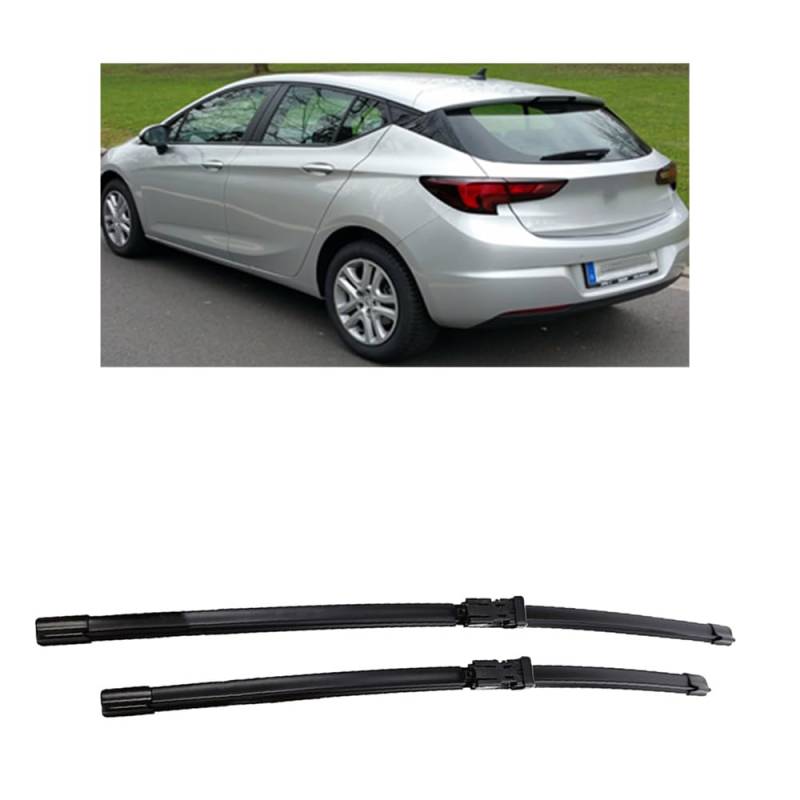 28"+24" Auto Scheibenwischer Vorne, für Opel Astra K 2015-2020 Set Wischer Wischblätter Vorne Frontscheibe Scheibenwischer Auto Accessoire von DANETI