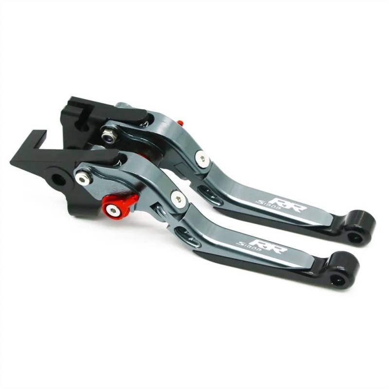 DANETI Motorrad bremshebel Für BM&W Für S1000RR Für S 1000 RR 2020 2021 2022 2023 Motorrad Einstellbare Falten Ausziehbare Bremse Kupplung Hebel Griff (Color : BKGYBKGY) von DANETI