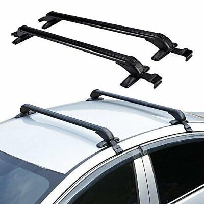 DAOHHFO Dachgepäckträger Universal 2 Stück Dachgepäckträger Auto Dachträger bis 75kg Dachträger Abschließbar Lastenträger Relingträger Auto für 4-Oder 5-Türige Car Universelle von DAOHHFO