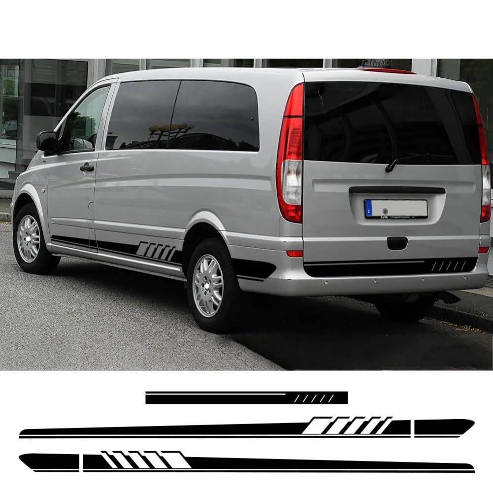 3-teilige Autoaufkleber, für B=ENZ Vito V-Klasse Viano W638 W639 W447 Marco, für Polo EQV Camper Van Vinyl-Aufkleber Tuning-Zubehör von DAQIFCBO