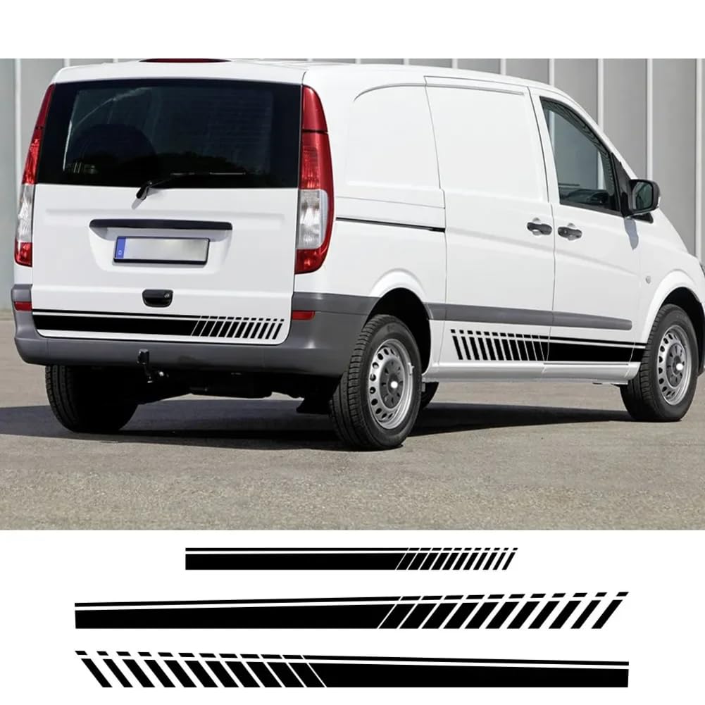 3-teilige Autoaufkleber, für B=ENZ Vito V-Klasse Viano W638 W639 W447 Marco, für Polo EQV Camper Van Vinyl-Aufkleber Tuning-Zubehör von DAQIFCBO