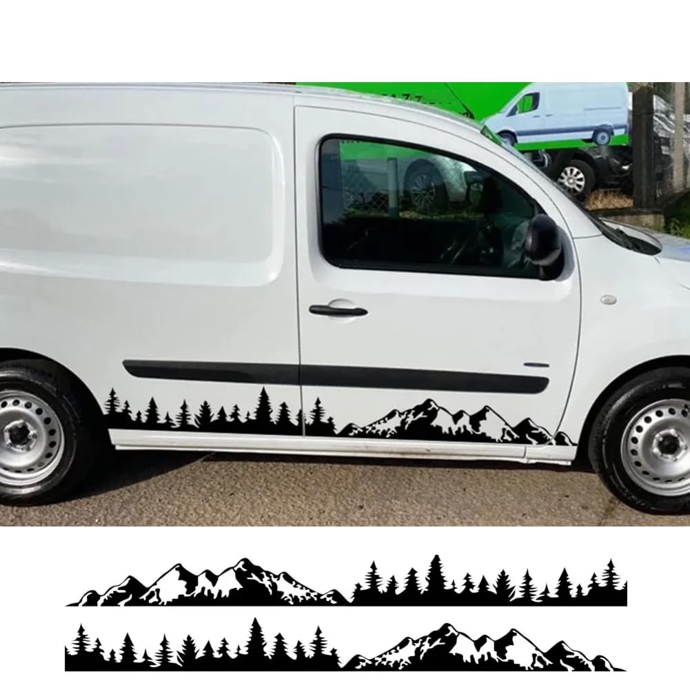 Auto-Seitentüraufkleber, Für B=ENZ, Für Citan 109 Camper Van Mountain Graphics Vinyl Film Dekor Aufkleber Auto-Tuning-Zubehör von DAQIFCBO