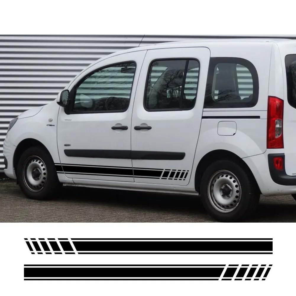 Autoseitenaufkleber, Für B=ENZ, Für Citan W415 T-Klasse, Für Nissan Townstar NV250, Für R=enault Kangoo Van Grafikstreifen Vinyl-Aufkleber von DAQIFCBO