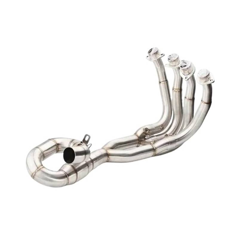 Auspuff Schalldämpfer Für Ya&maha YZF R6 2006-2014 2006-2020 2018 Motorrad-Auspuffanlage Für Escape Slip On Front Tube Link Pipe Schalldämpfer von DARDDI