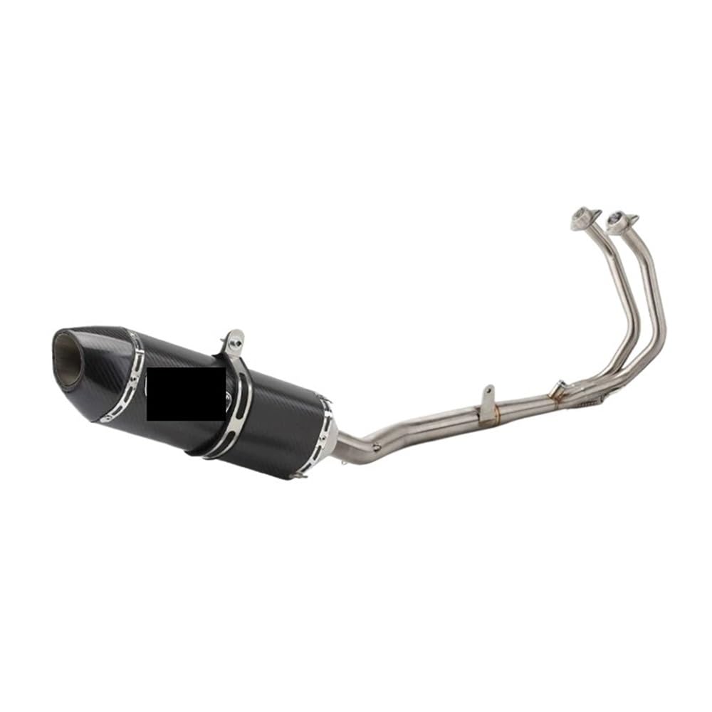 Auspuff Schalldämpfer Slip On Für CBR500 CB500X CB500F CBR500R 2013-2022 Motorradauspuff Für Escape Modified Front Middle Link Pipe von DARDDI