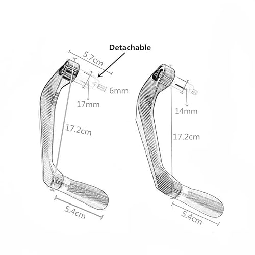 Motorrad Bremshebel Schutz Für GSX-S750 Für GSXS 750 Für GSXS750 Für GSX S750 Motorrad 7/8 "22mm CNC Lenker Griffe Schutz Bremse Kupplung Hebel Schutz Protector von DARDDI