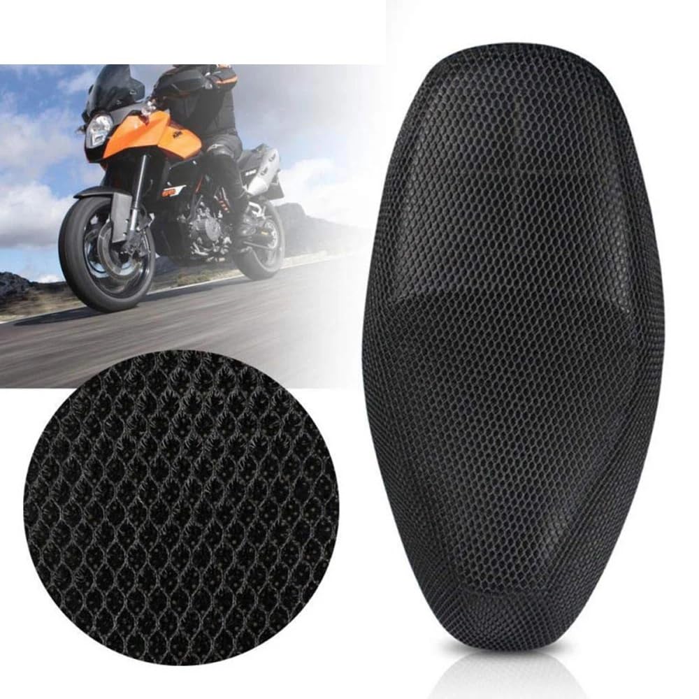 Motorrad Sitzpolsterbezug 1 Stück Anti-Rutsch-Sitzbezug aus Mesh-Gewebe atmungsaktiv für Motorrad Roller Sitzbezüge Kissen S-XXXXXL Motorradsitzbezug in Rot von DARDDI