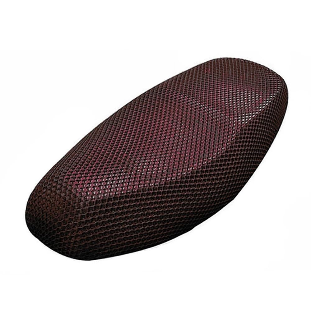 Motorrad Sitzpolsterbezug 1 Stücke M-XXL Anti-Slip Mesh Stoff Sitzbezug Atmungsaktiv Motorrad Motorrad Roller Sitzbezüge Kissen Motorradsitzbezug in Rot von DARDDI