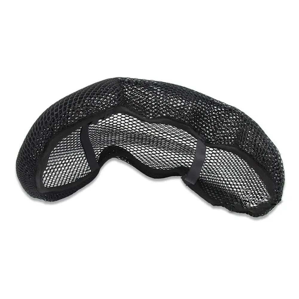 Motorrad Sitzpolsterbezug Atmungsaktives Cool Mesh Motorrad Moped Motorrad Roller Schwarz Sitzbezüge Kissen Anti-Rutsch-Abdeckung Gitter Schutzpolster Motorradsitzbezug in Rot von DARDDI