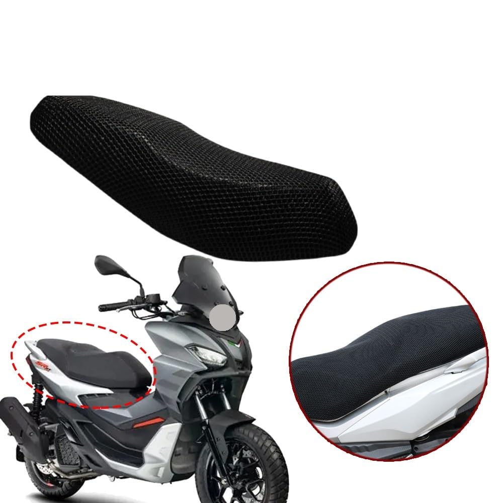 Motorrad Sitzpolsterbezug Für Ap&rilia Für SRGT200 SR GT 200 Motorrad Kissen Sitz Abdeckung Protector Schutz Sonnenschutz Mesh Zubehör Motorradsitzbezug in Rot von DARDDI