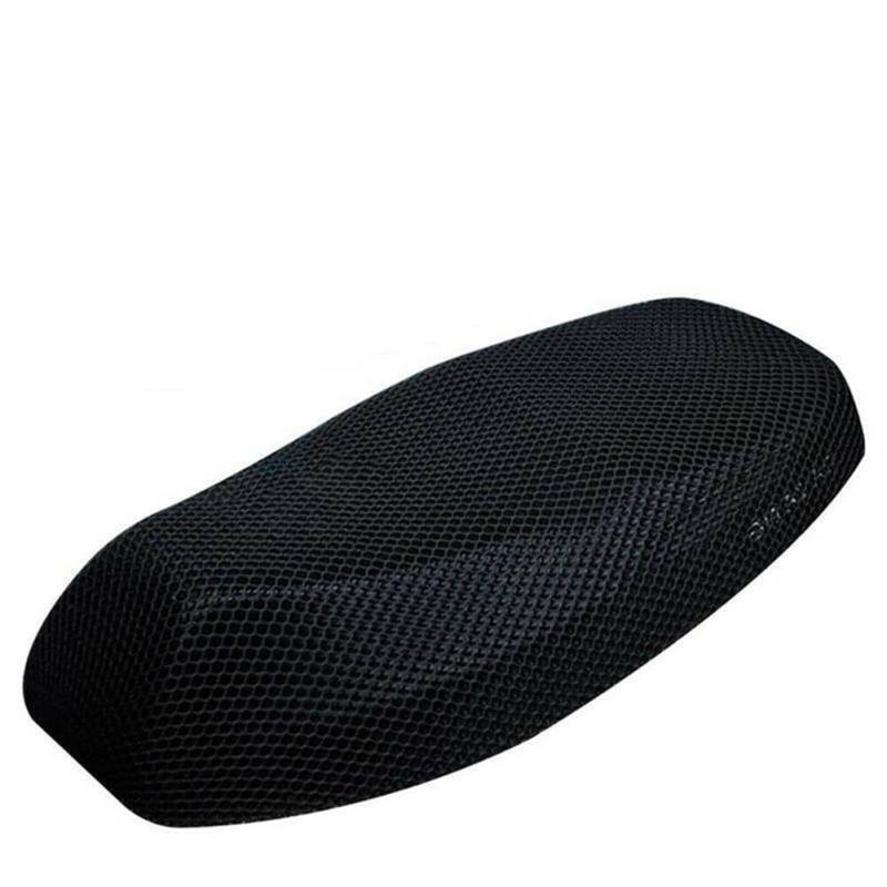 Motorrad Sitzpolsterbezug Motorrad Anti-Rutsch Kissen Mesh Net Polyester Spacer Mesh Motorrad Atmungsaktiv Sitzbezug Pad Schwarz Fahrzeug Außenteile Motorradsitzbezug in Rot von DARDDI