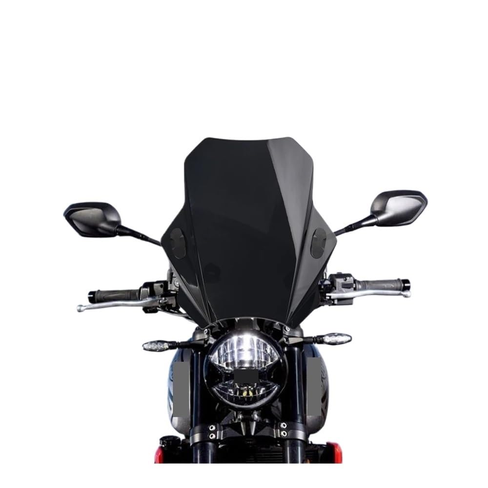 Motorrad Windabweiser Für Für Trident 660 2021 2022 Motorrad Zubehör Windschutzscheibe Windabweiser Windschutz Verkleidung Schallwand von DARDDI