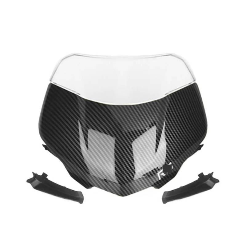 Motorrad Windabweiser Für St&reet Tr&iple 765RS 2023 Motorrad Frontscheibe Windschutz Visier Wind Bildschirm Schild Spoiler Deflektor von DARDDI