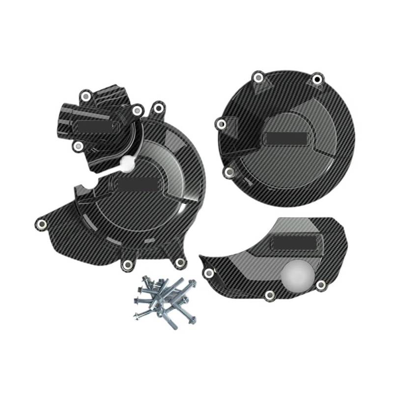 Motorschutzkasten Motorschutzabdeckung Motorrad Motor Abdeckung Schutz Set für Du&Cati für Monster 1200R 2016-2019 von DARDDI