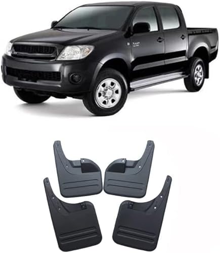 4 Stücke Schmutzfänger Spritzschutz, Für Toyota Hilux Vigo-2wd/2005-2014 Vorne Und Hinten Schmutzfänger, Schlamm Spritzwassergeschützte Spritzschutz Kotflügel von DASHENGFANG