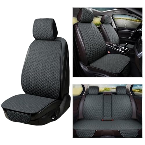 DASHENGFANG Auto Sitzbezüge-Set, für VW Golf/Polo 5 6 7 8 GTE GTI GTD Atmungsaktiv Schonbezüge Autositz Sitzschoner,Set Auto-Schonbezüge für Fahrersitz & Beifahrer,5-seat Full Set Grau von DASHENGFANG