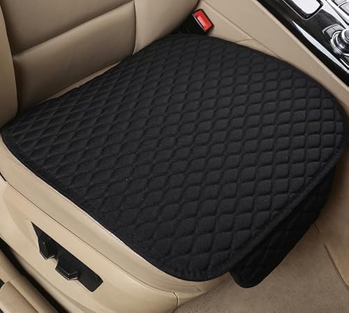 DASHENGFANG Auto Sitzbezüge-Set, für VW ID.4 SUV 2020-2023 Atmungsaktiv Schonbezüge Autositz Sitzschoner,Set Auto-Schonbezüge für Fahrersitz & Beifahrer,Front Row 2pcs Black von DASHENGFANG