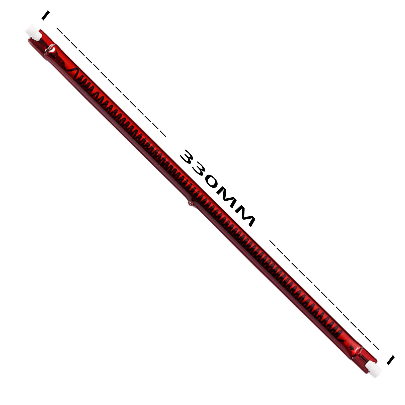 DATOUBOSS 1000 W Quarz-Rubin-Trocknungs-Halogenröhren-Infrarot-Farbhärtungslampe Kurzwellenheizung Backlicht (Runden 330mm Rot) von DATOUBOSS