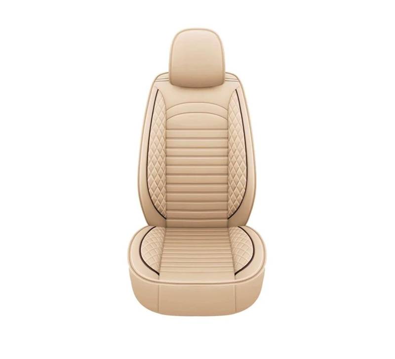 DATOUJLS Airbag-kompatibel Für 5-Sitzer-Limousine SUV Pick-up Truck Geteilter Sitzbezug Für Vorder- Und Rückbank(1 PC Beige Front) von DATOUJLS